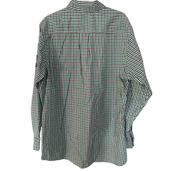Bocomal Mens Flame Resistant 6.5oz Plaid Button Front Collared Shirt Size Large - Picture 11 of 13